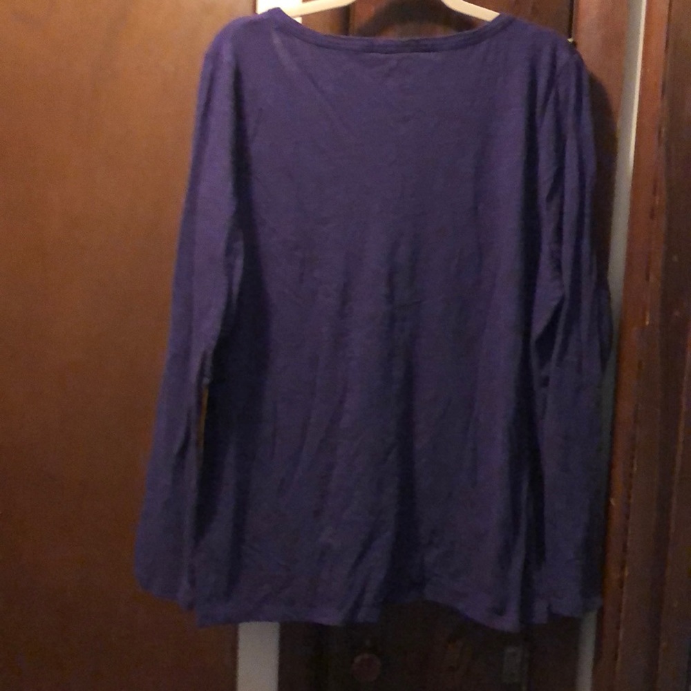 COPY - Purple slash chest t shirt - Picture 3 of 3